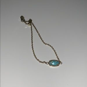 Blue & gold Kendra Scott necklace